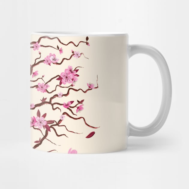 Japanese cherry tree with flowers by ImproveYourself